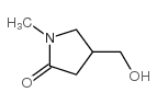 4-(羟基甲基)-1-甲基吡咯烷-2-酮结构式