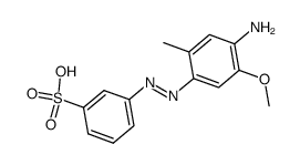 3-[(4-Amino-5-methoxy-2-methylphenyl)azo]benzenesulfonic acid structure