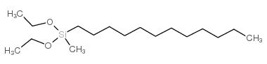 dodecylmethyldiethoxysilane Structure