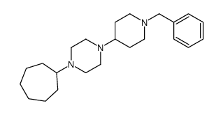 1-(1-benzylpiperidin-4-yl)-4-cycloheptylpiperazine结构式
