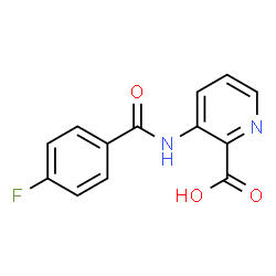 2-Pyridinecarboxylicacid,3-[(4-fluorobenzoyl)amino]-(9CI) structure