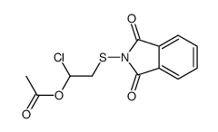 [1-chloro-2-(1,3-dioxoisoindol-2-yl)sulfanylethyl] acetate Structure