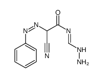 2-cyano-N-(hydrazinylmethylidene)-2-phenyldiazenylacetamide Structure