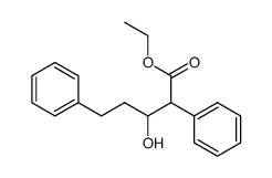 3-Hydroxy-2,5-diphenyl-pentanoic acid ethyl ester Structure
