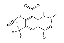 N'-(2,6-Dinitro-3-thiocyanato-4-trifluormethylphenyl)-N,N-dimethylhydrazin Structure