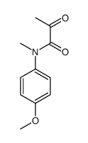 N-(4-methoxyphenyl)-N-methyl-2-oxopropanamide结构式