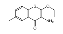 3-amino-2-ethoxy-6-methylthiochromen-4-one结构式