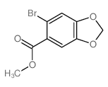 methyl 6-bromo-1,3-benzodioxole-5-carboxylate structure