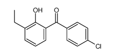 (4-chlorophenyl)-(3-ethyl-2-hydroxyphenyl)methanone结构式