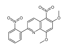 6,8-dimethoxy-5-nitro-2-(2-nitrophenyl)quinoline结构式