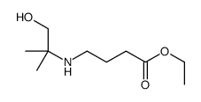 ethyl 4-[(1-hydroxy-2-methylpropan-2-yl)amino]butanoate Structure