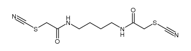 2,2'-bis-thiocyanato-N,N'-butane-1,4-diyl-bis-acetamide结构式