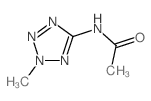 N-(2-methyltetrazol-5-yl)acetamide结构式