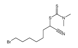 (7-bromo-1-cyanoheptyl) N,N-dimethylcarbamodithioate结构式