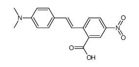 4'-dimethylamino-4-nitro-stilbene-2-carboxylic acid结构式