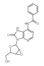 Adenosine,2',3'-anhydro-N-benzoyl-7,8-dihydro-8-oxo- (9CI)结构式