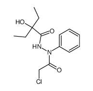 2-hydroxy-2-ethyl-butyric acid N'-chloroacetyl-N'-phenyl-hydrazide结构式