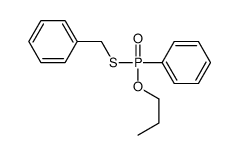 [phenyl(propoxy)phosphoryl]sulfanylmethylbenzene Structure