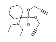 1-bis(prop-2-ynoxy)phosphoryl-N,N-diethylcyclohexan-1-amine Structure