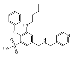 3-Butylamino-2-phenoxy-5-{[(pyridin-4-ylmethyl)-amino]-methyl}-benzenesulfonamide Structure