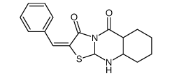 2-benzylidene-5a,6,7,8,9,9a,10,10a-octahydro-[1,3]thiazolo[2,3-b]quinazoline-3,5-dione Structure