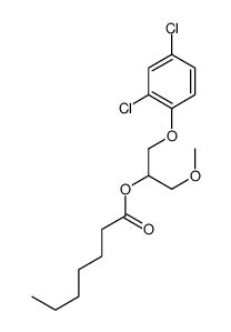 [1-(2,4-dichlorophenoxy)-3-methoxypropan-2-yl] heptanoate结构式