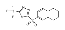 2-(5,6,7,8-tetrahydro-naphthalene-2-sulfonyl)-5-trifluoromethyl-[1,3,4]thiadiazole Structure