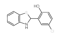 4-chloro-2-(2,3-dihydrobenzothiazol-2-yl)phenol结构式