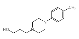 1-Piperazinepropanol,4-(4-methylphenyl)-结构式