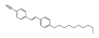 4-[2-(4-decylphenyl)ethenyl]benzonitrile Structure