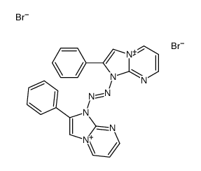 bis(2-phenylimidazo[1,2-a]pyrimidin-4-ium-1-yl)diazene,dibromide结构式