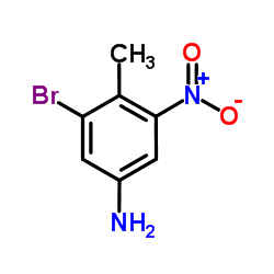 5-氨基-1-溴-2-甲基-3-硝基苯结构式