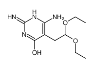 2,6-DIAMINO-5-(2,2-DIETHOXYETHYL)PYRIMIDIN-4-OL结构式