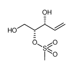 (2R,3R)-1,3-dihydroxypent-4-en-2-yl methanesulfonate结构式