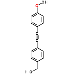 1-Ethyl-4-[(4-methoxyphenyl)ethynyl]benzene structure