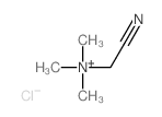 (Cyanomethyl)trimethylammonium chloride structure