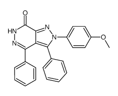 2-(4-methoxy-phenyl)-3,4-diphenyl-2,6-dihydro-pyrazolo[3,4-d]pyridazin-7-one结构式