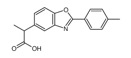 2-[2-(4-methylphenyl)-1,3-benzoxazol-5-yl]propanoic acid Structure