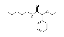 2-Ethoxy-N1-hexyl-2-phenylacetamidine structure