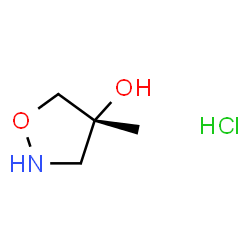 (R)-4-Methylisoxazolidin-4-ol hydrochloride Structure
