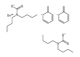 Bis[[(dibutylamino)thioxomethyl]thio]dimethylstannane structure