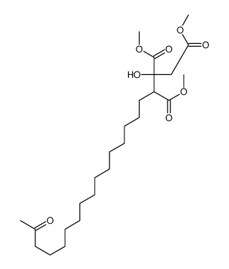 trimethyl 2-hydroxy-18-oxononadecane-1,2,3-tricarboxylate结构式