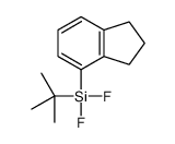 tert-butyl-(2,3-dihydro-1H-inden-4-yl)-difluorosilane结构式