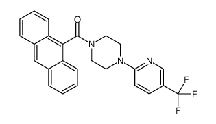 anthracen-9-yl-[4-[5-(trifluoromethyl)pyridin-2-yl]piperazin-1-yl]methanone结构式