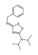 benzyl-(5-diisopropylamino-[1,2,4]dithiazol-3-ylidene)-amine结构式