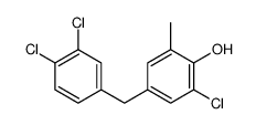 2-chloro-4-[(3,4-dichlorophenyl)methyl]-6-methylphenol结构式