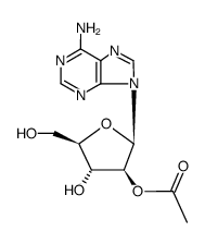 9-(2-O-acetyl-β-D-arabinofuranosyl)adenine Structure