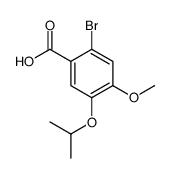 2-bromo-4-methoxy-5-propan-2-yloxybenzoic acid结构式