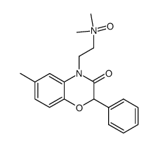 4-[2-(dimethyl-oxy-amino)-ethyl]-6-methyl-2-phenyl-4H-benzo[1,4]oxazin-3-one结构式