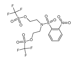 N,N-bis-(2-trifluoromethanesulfonyloxyethyl)-2-nitrobenzenesulfonamide结构式